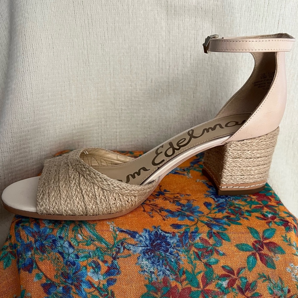 Sam Edelman Tan Peep-Toe Heels - Picture 4 of 5